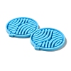 DIY Flat Round with Wave Pendant Silicone Molds DIY-I099-24-4