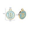 2 Sets 2 Styles Golden Plated Alloy Enamel Charms ENAM-YW0001-28C-7