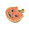 Halloween Theme Ion Plating(IP) 304 Stainless Steel Enamel Charms STAS-M011-03H-2