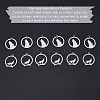 20Pcs 2 Style 201 Stainless Steel Pendants STAS-UN0028-49-4