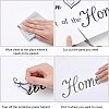 Rectangle with Word PVC Wall Stickers DIY-WH0228-141-6