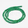 Faceted Natural Green Onyx Agate Beads Strands G-F447-6mm-C12-2