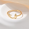 304 Stainless Steel Cuff Rings for Women RJEW-D285-01G-T-4