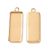 Ion Plating(IP) 304 Stainless Steel Pendant Cabochon Settings STAS-I069-36G-2