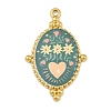 Printed 304 Stainless Steel Pendants STAS-P419-12G-04-1