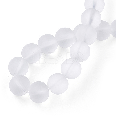 Transparent Glass Beads Strands GLAA-T032-T10mm-MD13-1