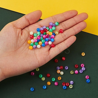 7 Style Acrylic Beads MACR-YW0001-56A-1