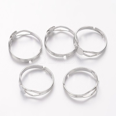 Adjustable Brass Finger Ring Components X-KK-C3044-6mm-N-NF-1