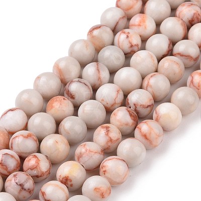 Natural Red Netstone Beads Strands LS-G-F352-8mm-1