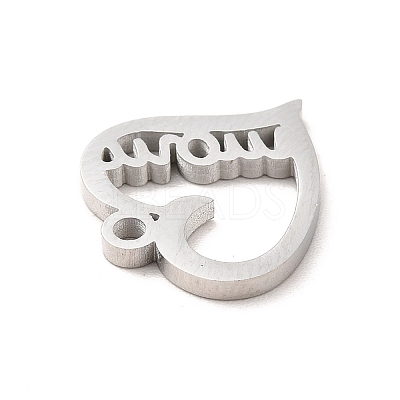 Non-Tarnish Mother's Day Theme 304 Stainless Steel Pendants LS-STAS-E171-03P-03-1