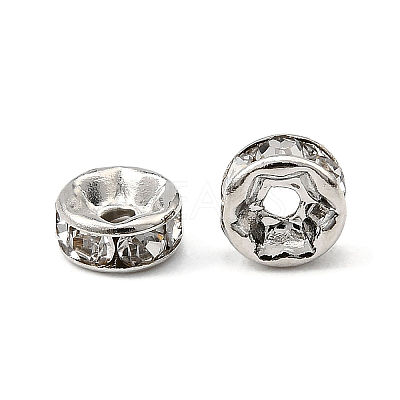 Brass Rhinestone Spacer Beads RB-A014-Z5mm-01P-1
