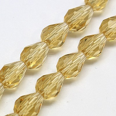 Glass Beads Strands EGLA-E010-8x12mm-11-1