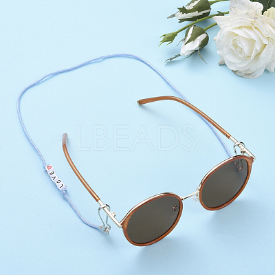Polyester & Spandex Cord Ropes Eyeglasses Chains AJEW-EH00058-06-1