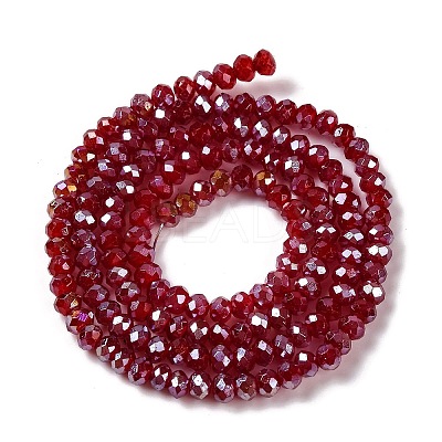 Baking Electroplate Glass Beads Strands DGLA-A039-J4mm-B19-1