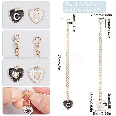 2 Sets Alloy Enamel Cup Pendant Decorations HJEW-SC0001-56C-1