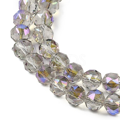 Transparent Electroplate Glass Beads Strands EGLA-N002-34C-C19-1