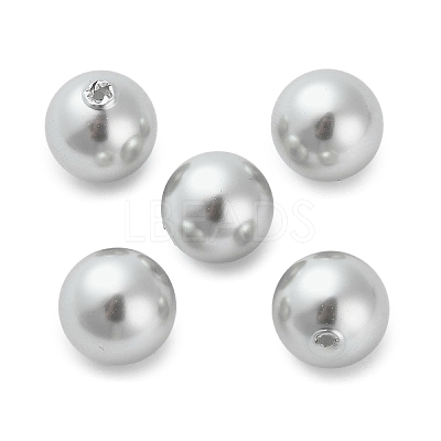 Baking Paint Pearlized Glass Pearl Round Beads HY-Q001-02B-04-1