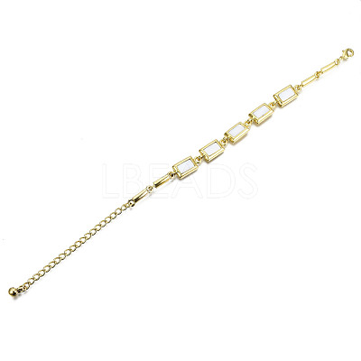 Electroplated Alloy Link Bracelets BJEW-T012-004-RS-1
