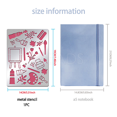 Stainless Steel Cutting Dies Stencils DIY-WH0289-037-1
