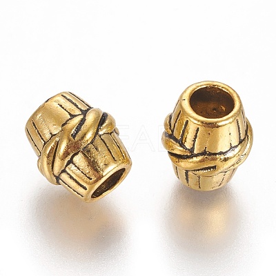 Tibetan Style Alloy Beads TIBEB-LF10613YKG-AG-LF-1