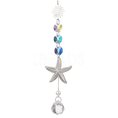 Glass Hanging Suncatchers HJEW-JM04579-01-1