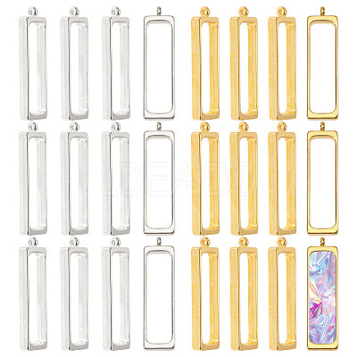 48Pcs 2 Colors Alloy Pendants FIND-CA0011-39-1