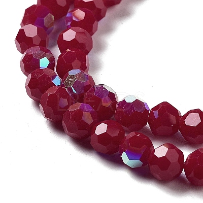 Opaque Glass Beads Strands EGLA-A035-P6mm-L16-1