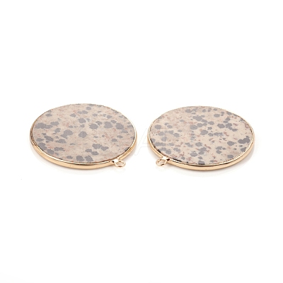 Natural Dalmatian Jasper Pendants G-E526-10F-1