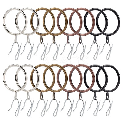 4 Colors Iron Window Curtain Circle IFIN-GA0001-32-1