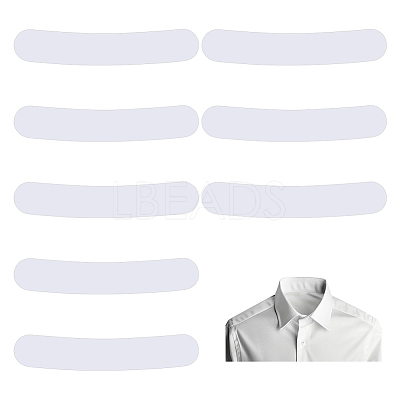 Plastic Collar Stays for Men's Dress Shirts AJEW-HY0003-21B-1