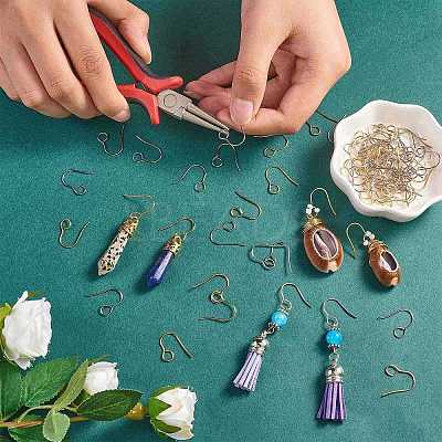 100Pcs 316 Stainless Steel Hypoallergenic French Earring Hooks JX137C-1