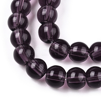 Transparent Glass Beads Strands GLAA-T032-T4mm-03-1