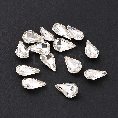 Glass Rhinestone Cabochons GGLA-P002-07B-01-1