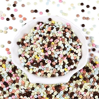 Opaque Glass Seed Beads SEED-N012-09A-1