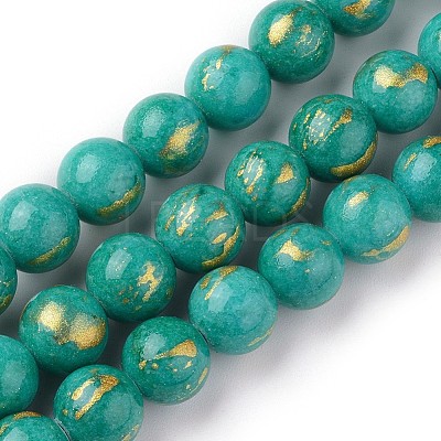 Natural Mashan Jade Beads Strands G-F670-A01-8mm-1