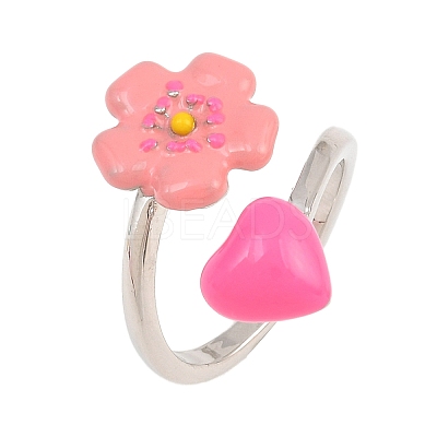 Brass Cuff Open Rings for Women KK-CBA17E5-03P-01-1