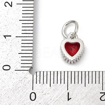 Brass Micro Pave Cubic Zirconia Pendants KK-H204-01P-07-1