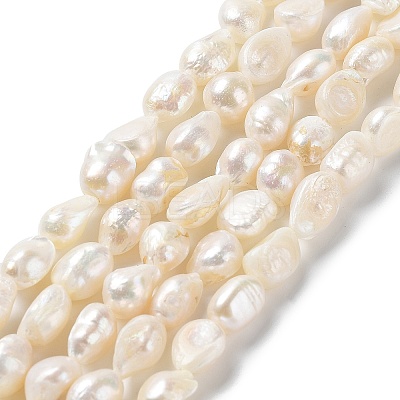 Natural Keshi Pearl Beads Strands PEAR-Z002-19-1