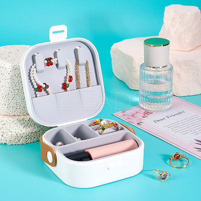 Square PU Leather & PP & Silicone Jewelry Set Box AJEW-TAC0014-13B-1