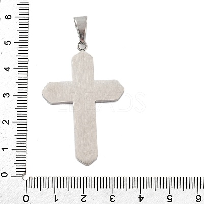 304 Stainless Steel Rhinestone Pendants STAS-G346-47C-P-1