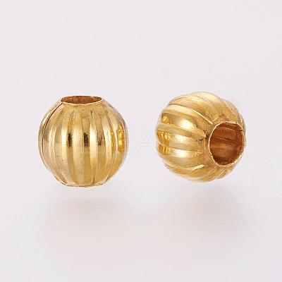 Iron Corrugated Beads E185Y-G-1