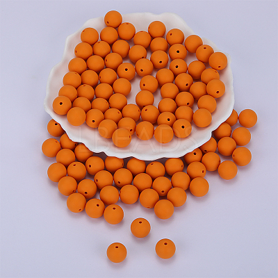 Round Silicone Focal Beads SI-JX0046A-97-1