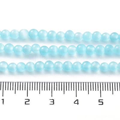 Cat Eye Beads Strands CE-F022-4mm-12-1