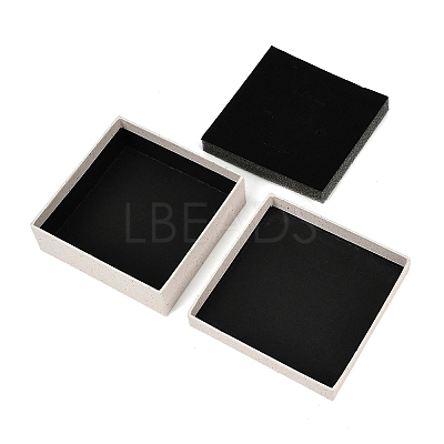 Square Paper Jewelry Storage Boxes with Sponge Inside CON-I013-01E-1