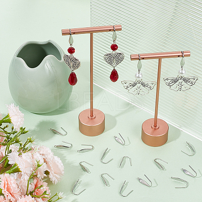 100Pcs 304 Stainless Steel Earring Hooks STAS-BBC0004-03-1