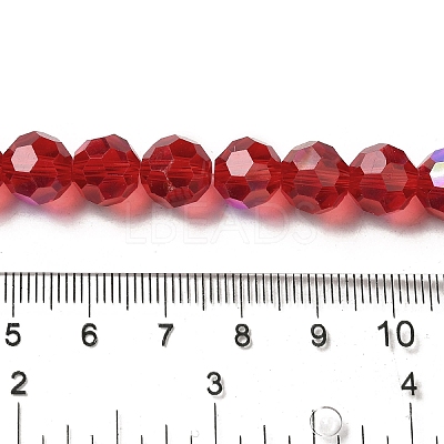 Electroplate Transparent Glass Beads Strands EGLA-A035-T10mm-L01-1