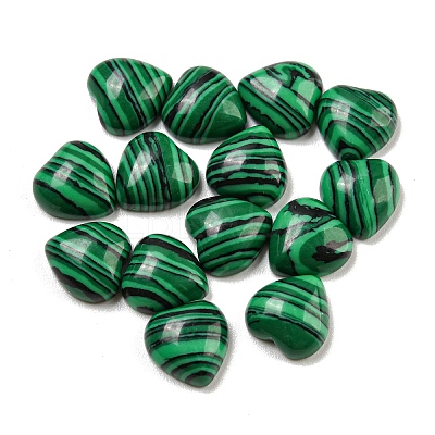 Dyed Synthetic Malachite Cabochons G-H309-01-09-1