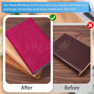 5 Sheets 5 Colors Faux Suede Book Covers DIY-CP0011-16B-1