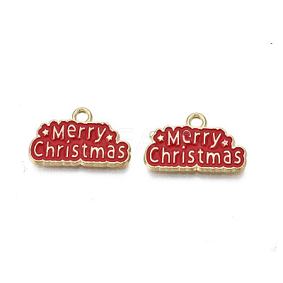 Rack Plating Alloy Enamel Pendants X1-ENAM-N055-173A-1
