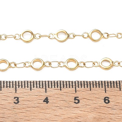 304 Stainless Steel Ring Link Chain Necklaces SA-CBA2696-02G-1